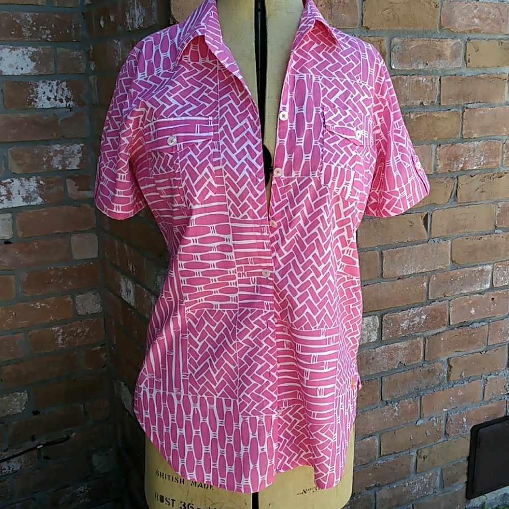 Lilly Pulitzer Resort Fit Pink XS Top Pink Label